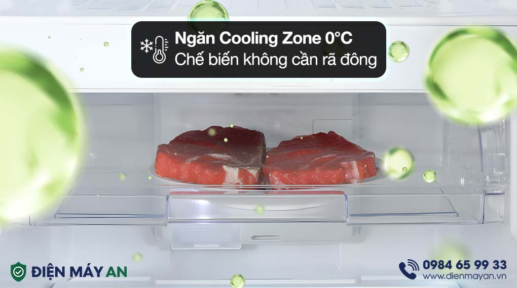Tủ Lạnh Toshiba Inverter 233 Lít GR-RT303WE-PMV(52) - ngăn Cooling Zone